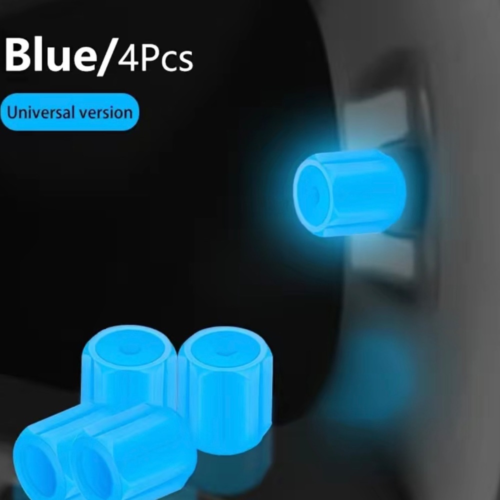 🔥BLUE 4 PIECE GLOW IN THE DARK NOZZLE COVERS - Picture 3 of 7